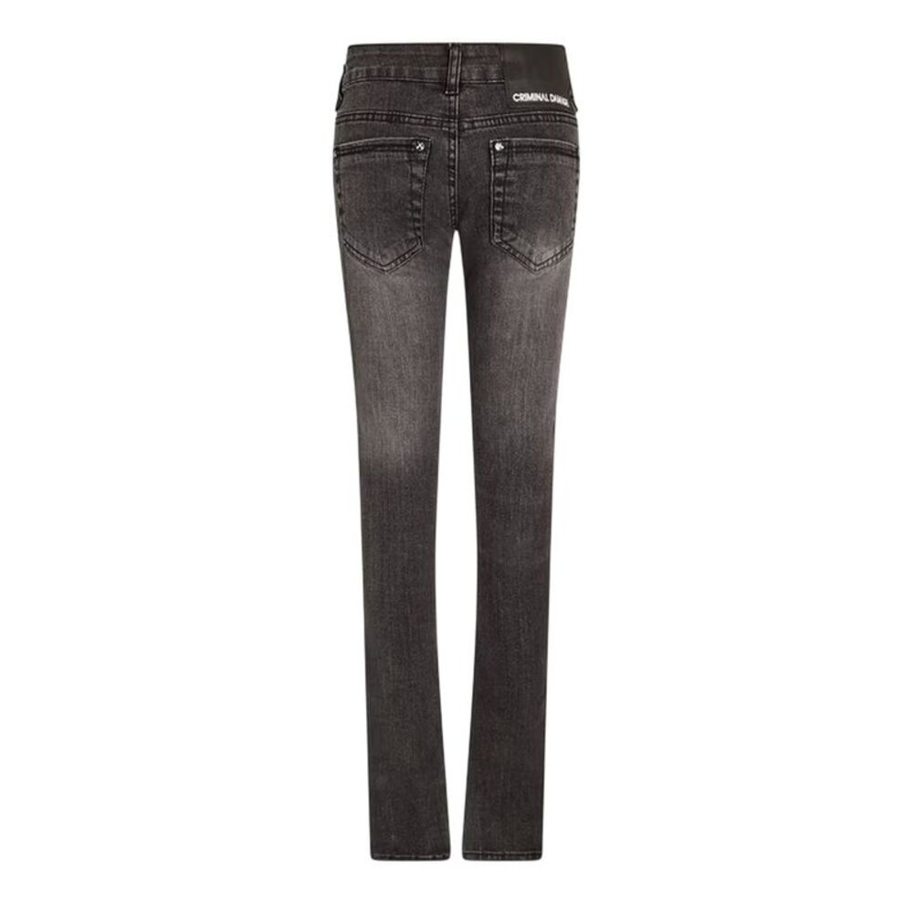 Criminal Damage Mens Skinny Jeans / Stone Wash - Picture 2 of 2